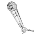 New Fashion Men And Women Microphone Accessories Stainless Steel Jewelry Charms Microphone Hip Hop Pendant Necklace